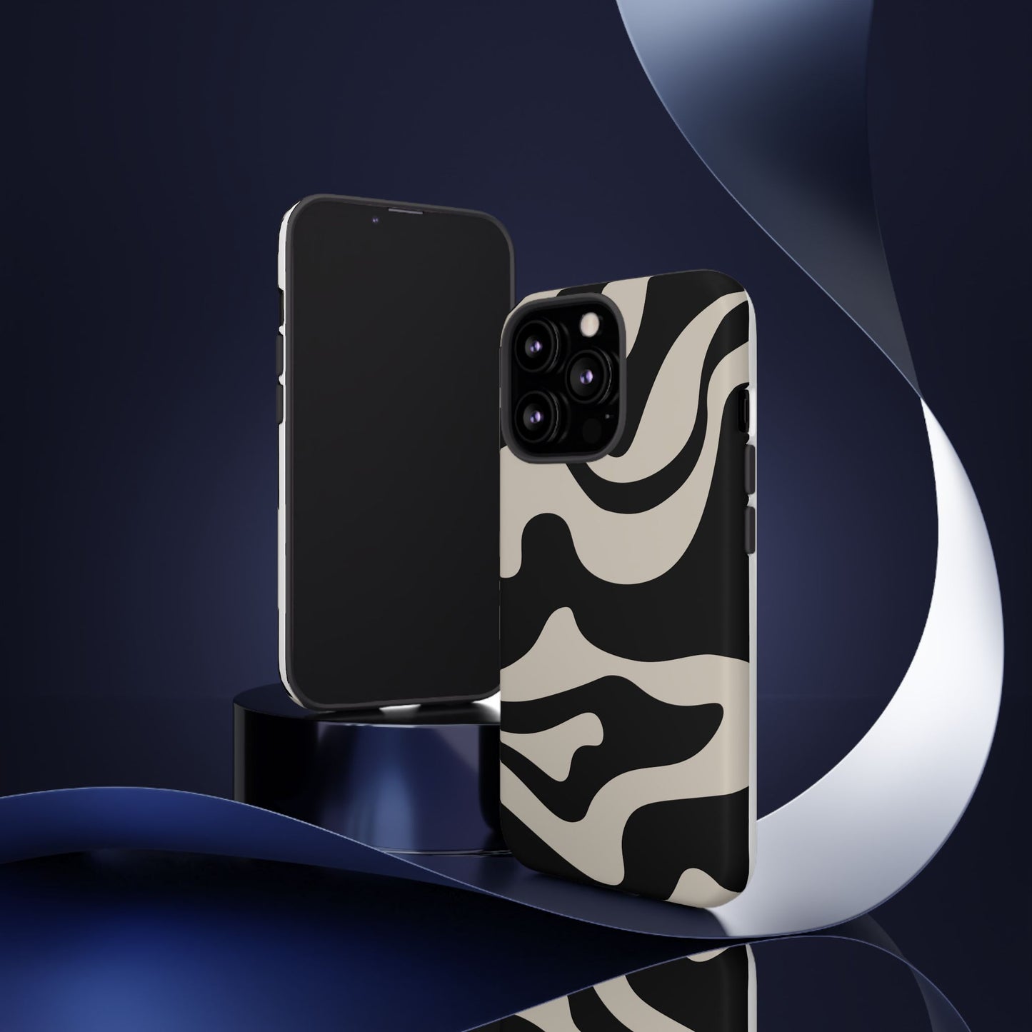 Night Wave - Swirl Pattern Tough Phone Case