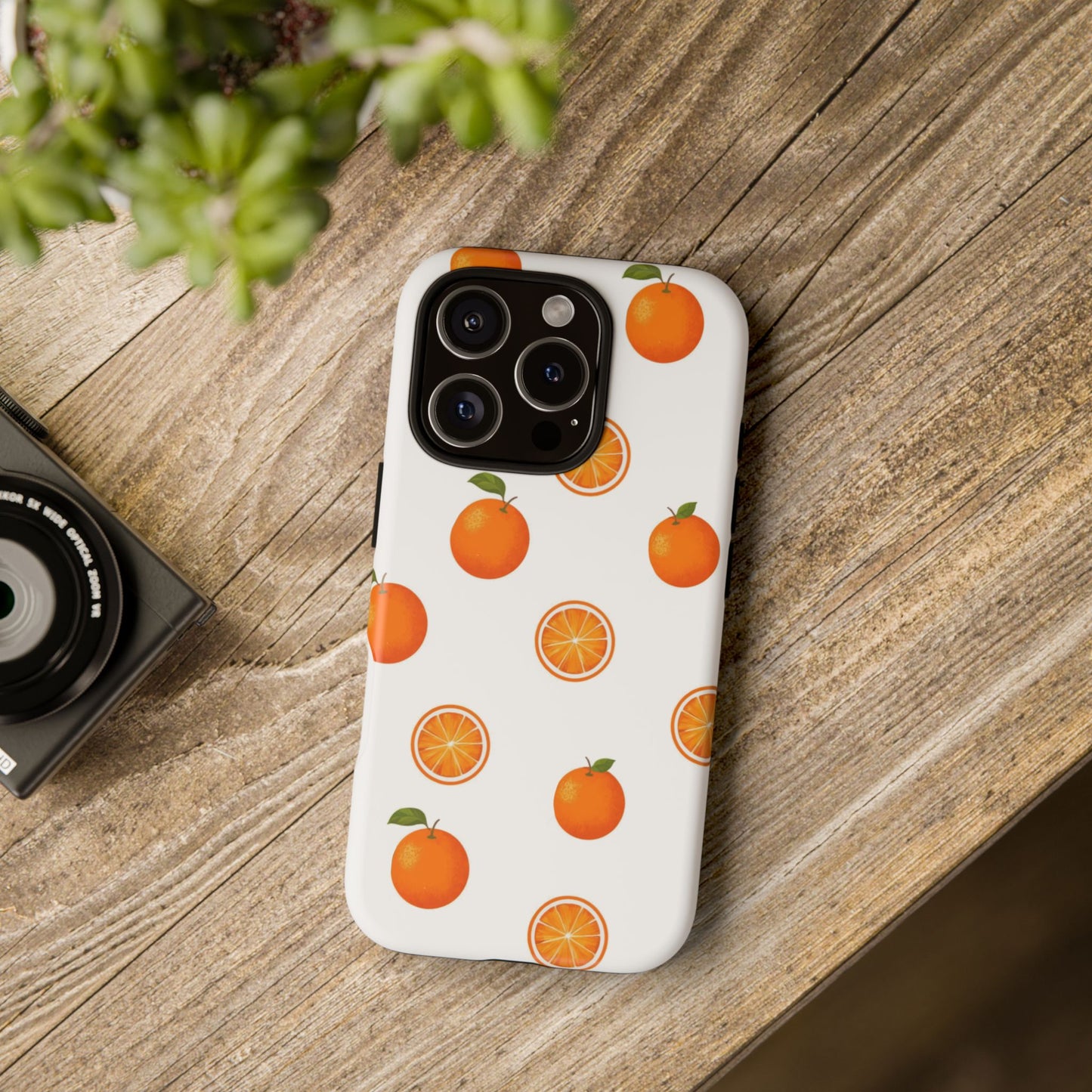 Orange - Seamless Pattern Tough Phone Case