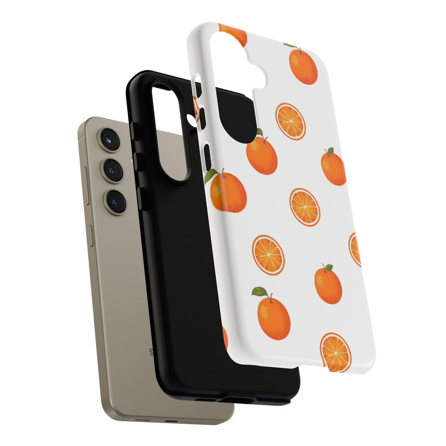 Orange - Seamless Pattern Tough Phone Case
