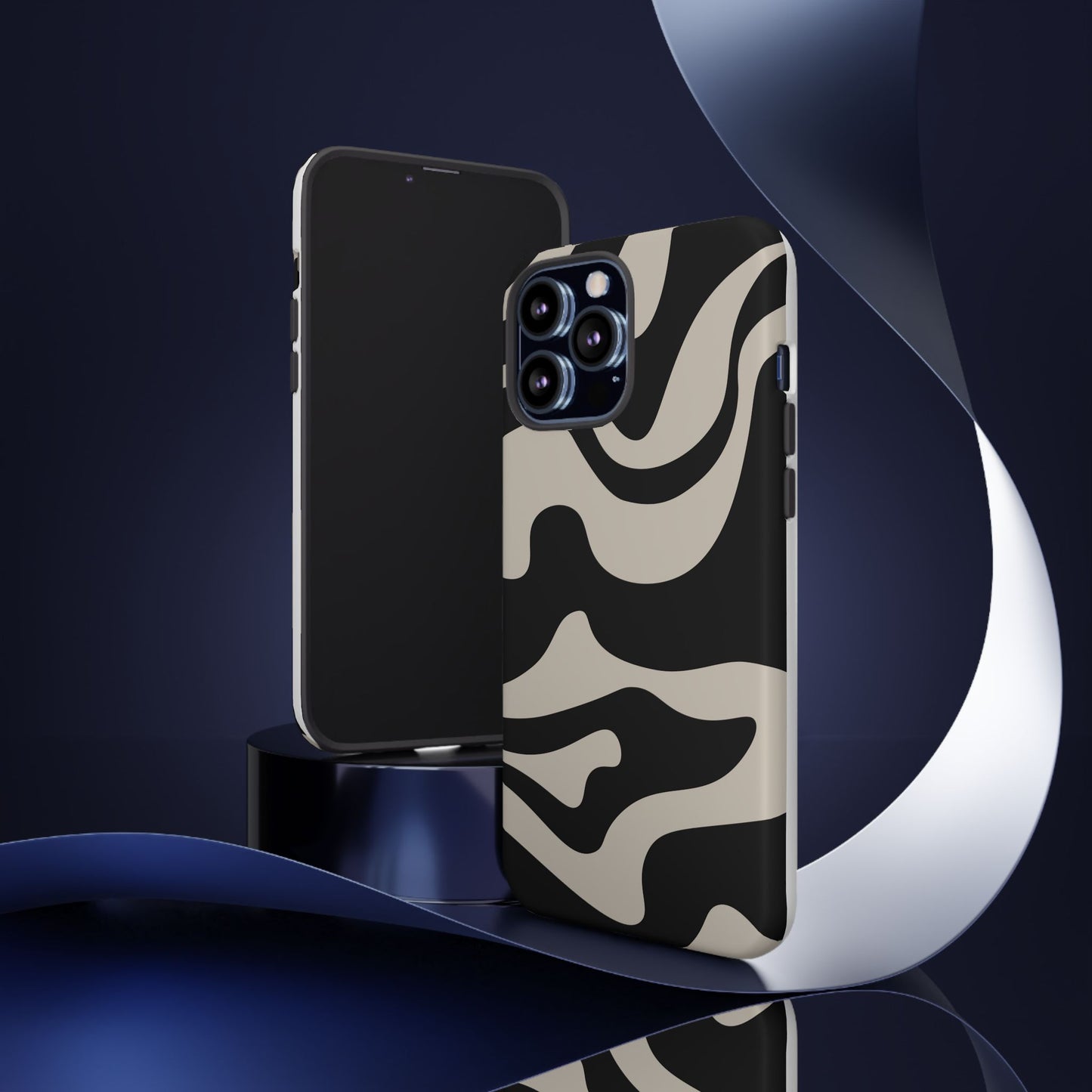 Night Wave - Swirl Pattern Tough Phone Case