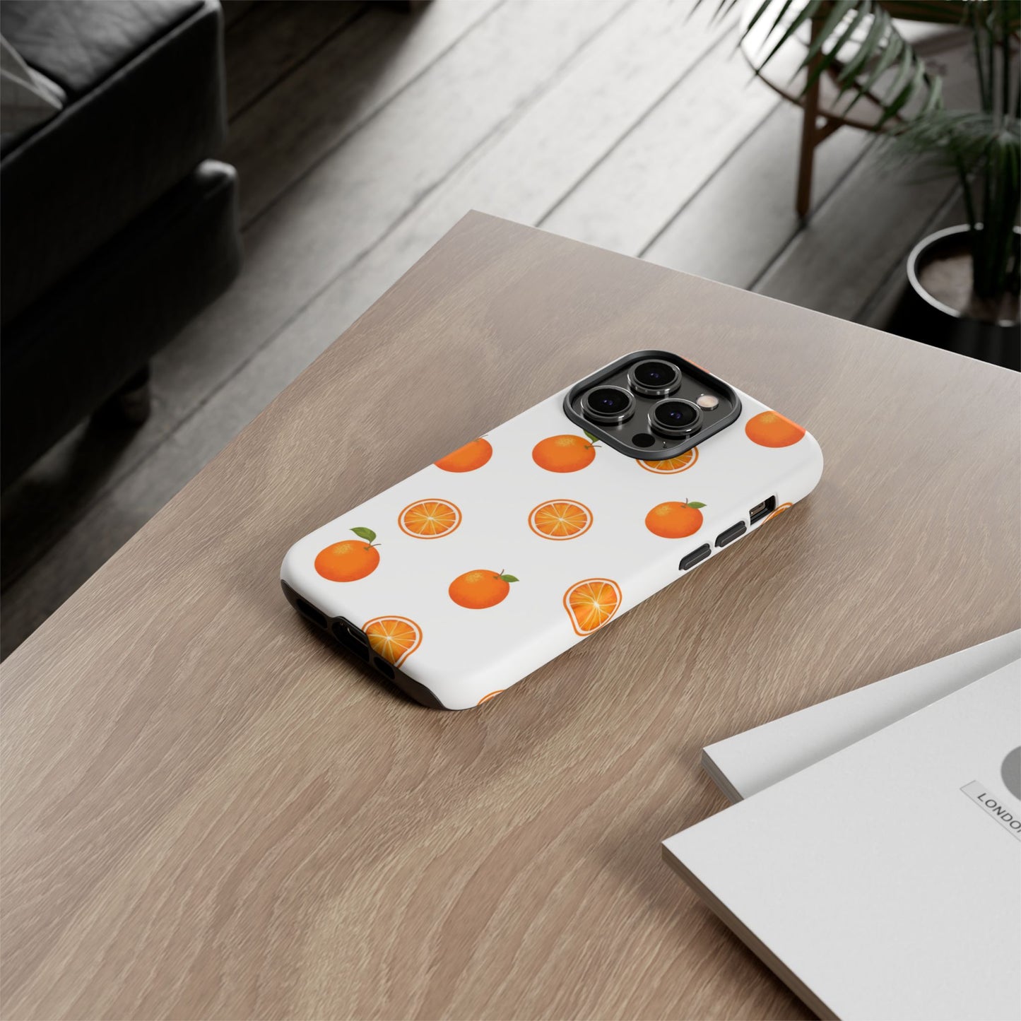Orange - Seamless Pattern Tough Phone Case