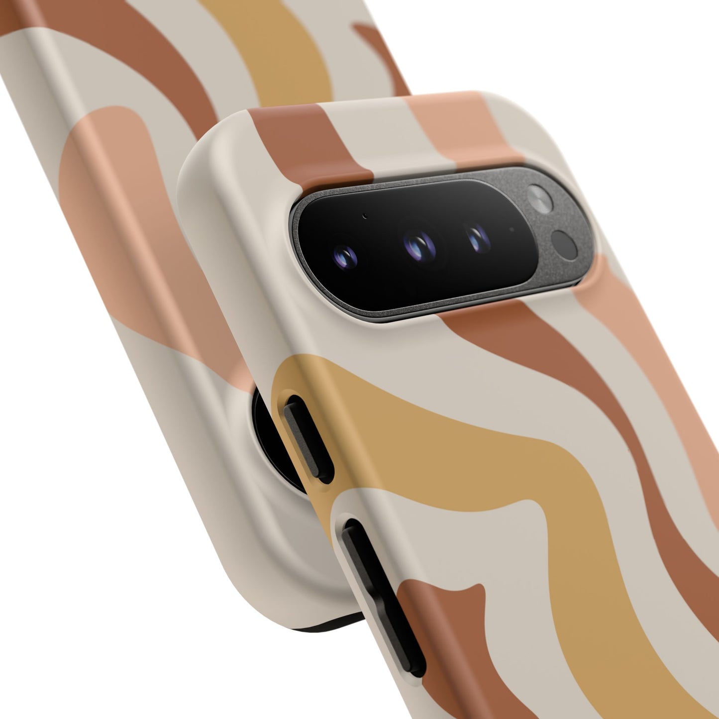 Mocha Drift - Swirl Pattern Tough Phone Case