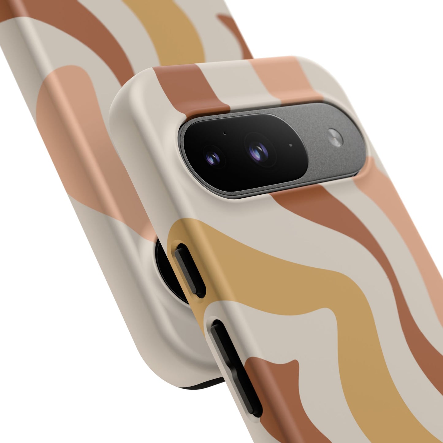 Mocha Drift - Swirl Pattern Tough Phone Case