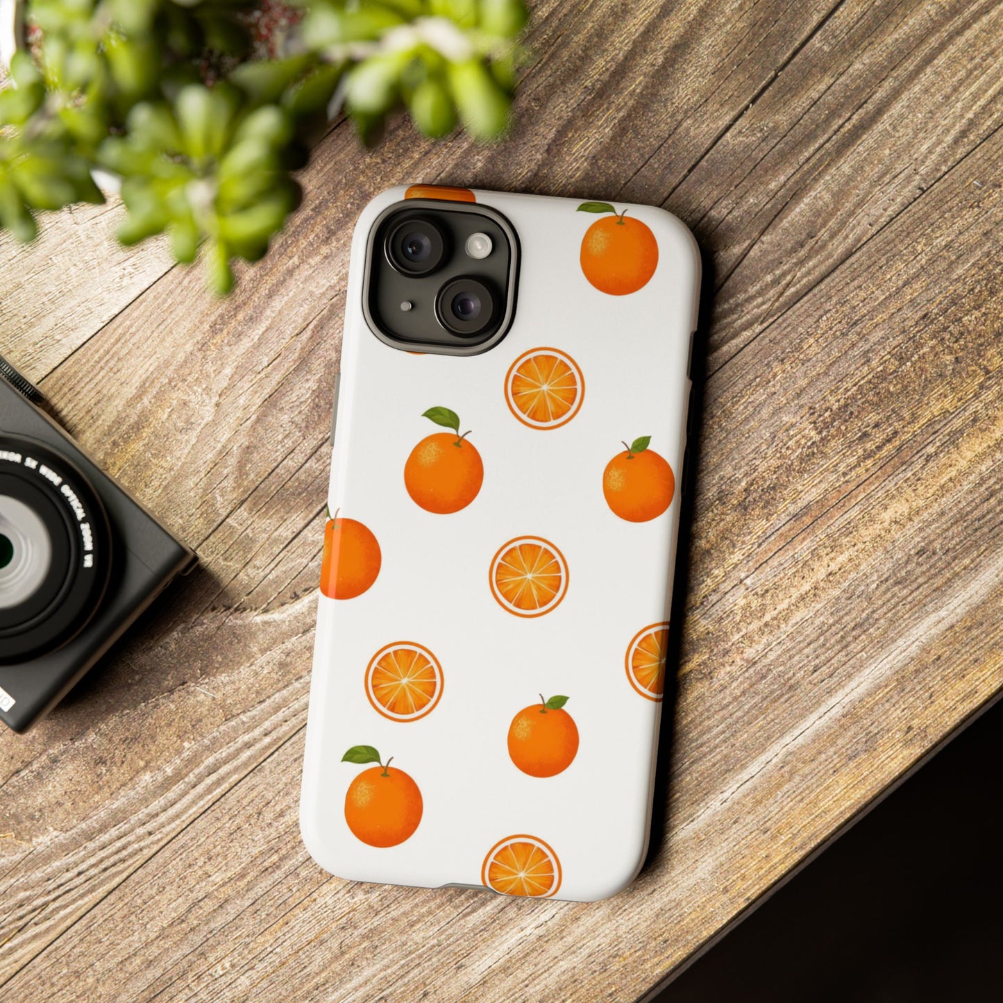 Orange - Seamless Pattern Tough Phone Case