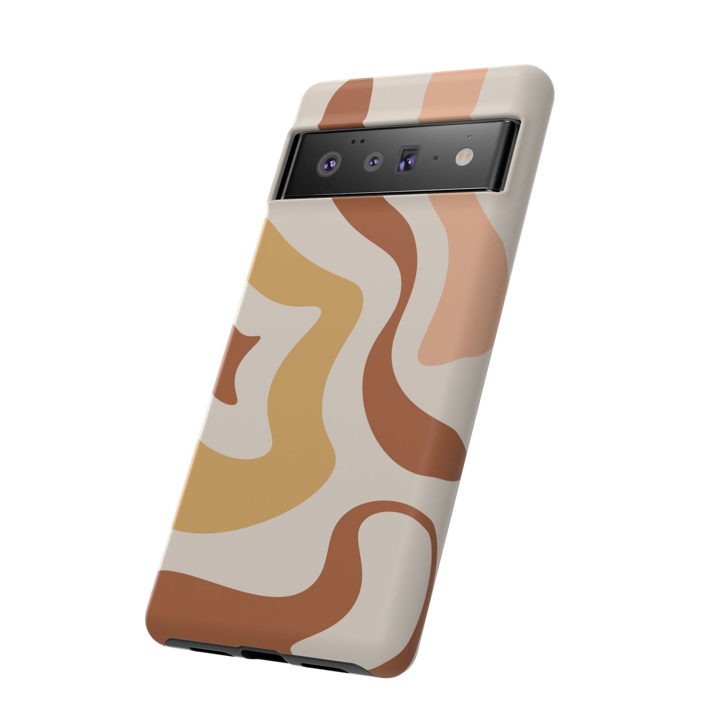 Mocha Drift - Swirl Pattern Tough Phone Case