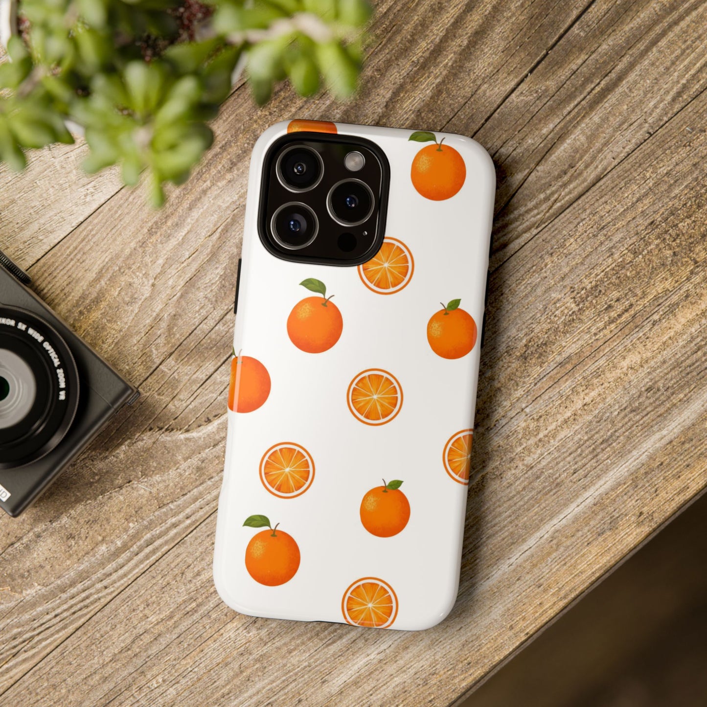 Orange - Seamless Pattern Tough Phone Case