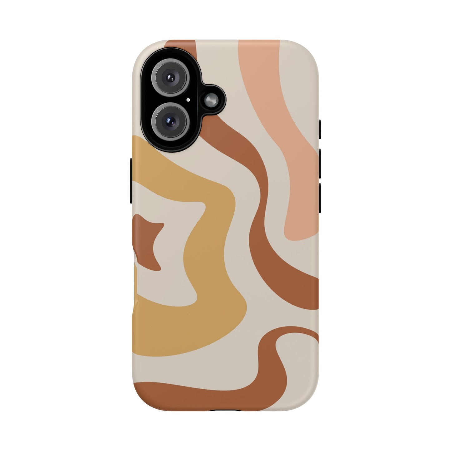 Mocha Drift - Swirl Pattern Tough Phone Case