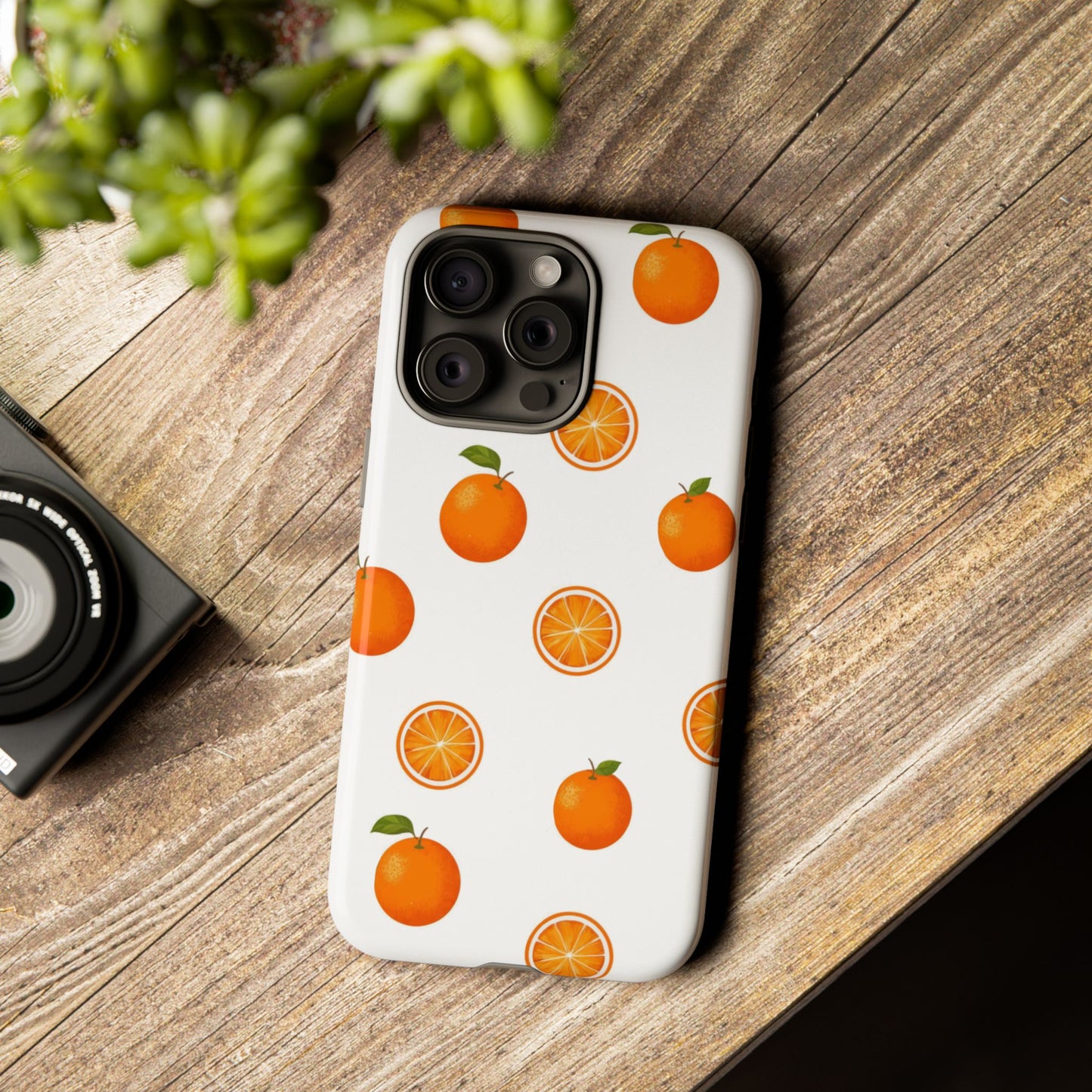 Orange - Seamless Pattern Tough Phone Case