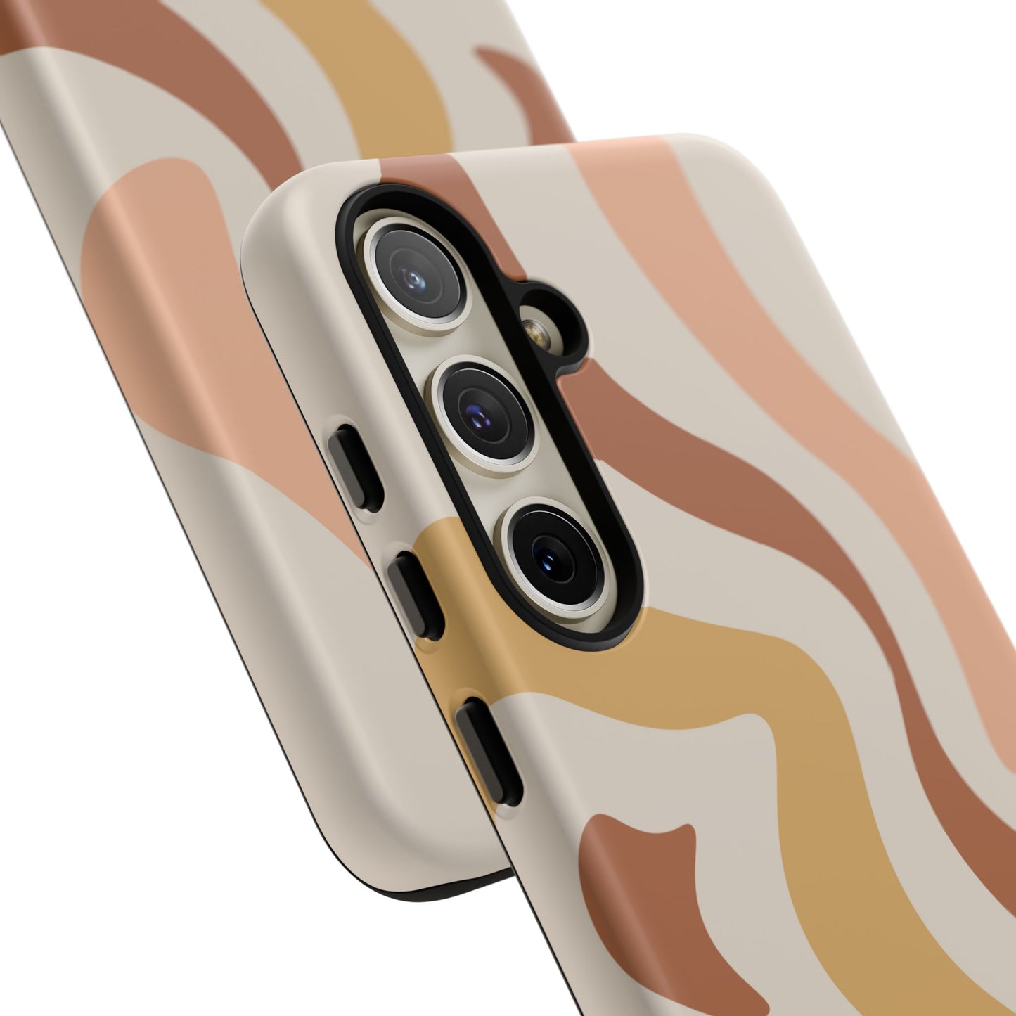 Mocha Drift - Swirl Pattern Tough Phone Case
