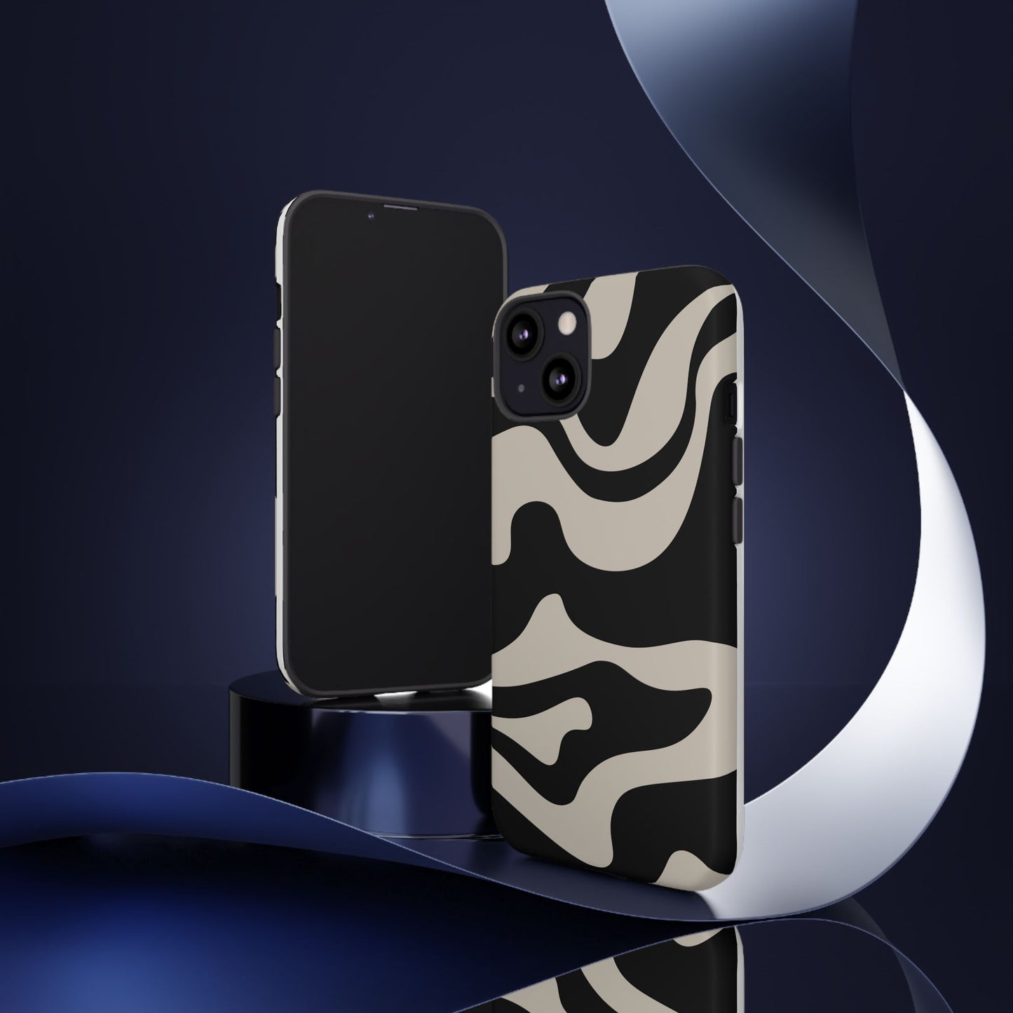 Night Wave - Swirl Pattern Tough Phone Case