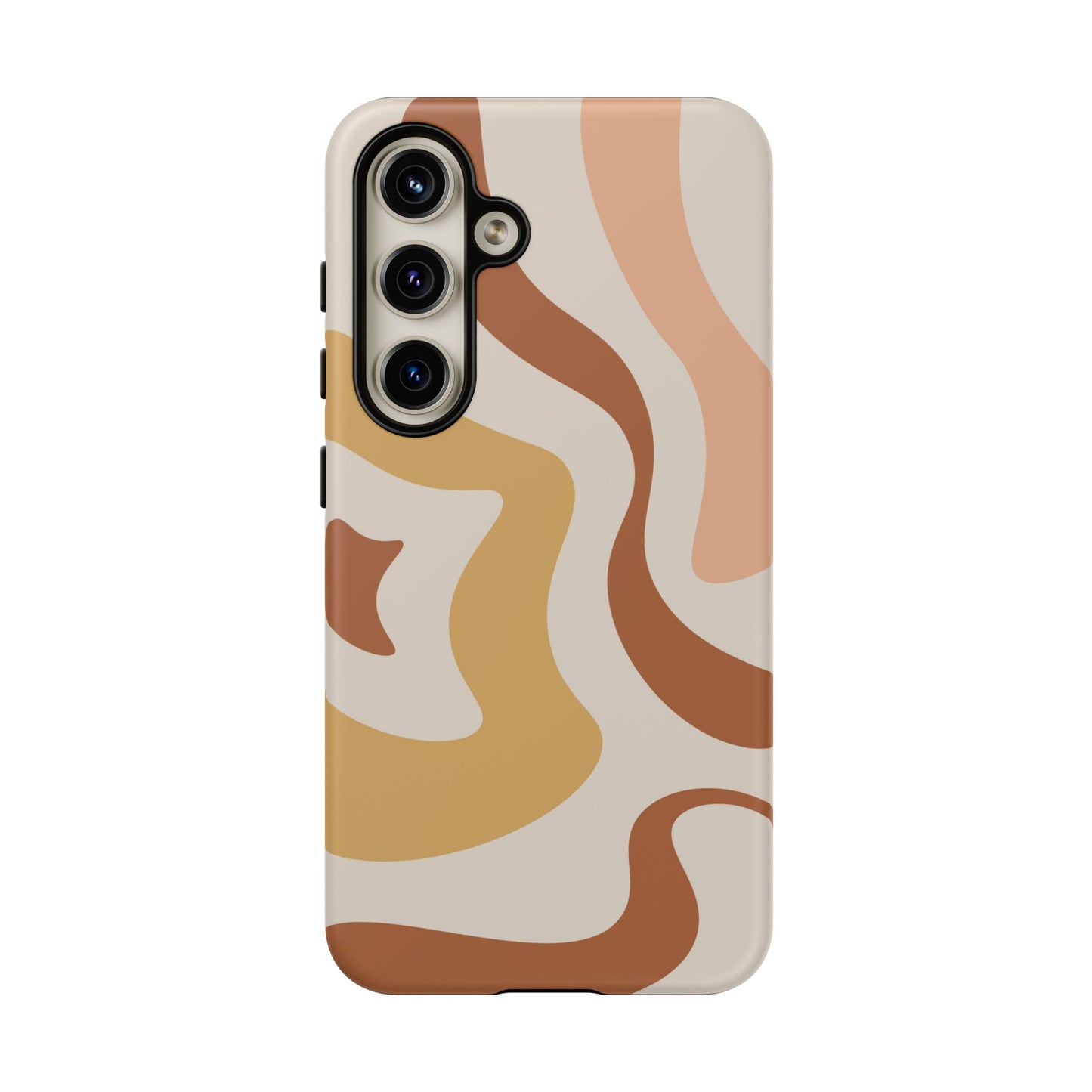 Mocha Drift - Swirl Pattern Tough Phone Case