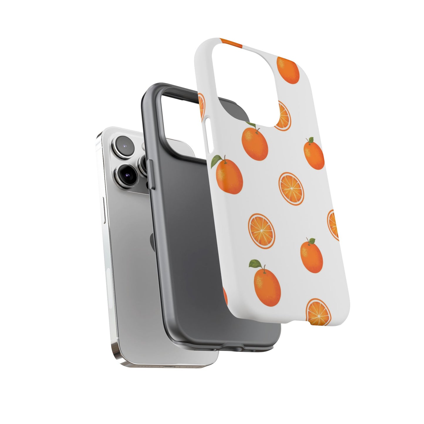 Orange - Seamless Pattern Tough Phone Case