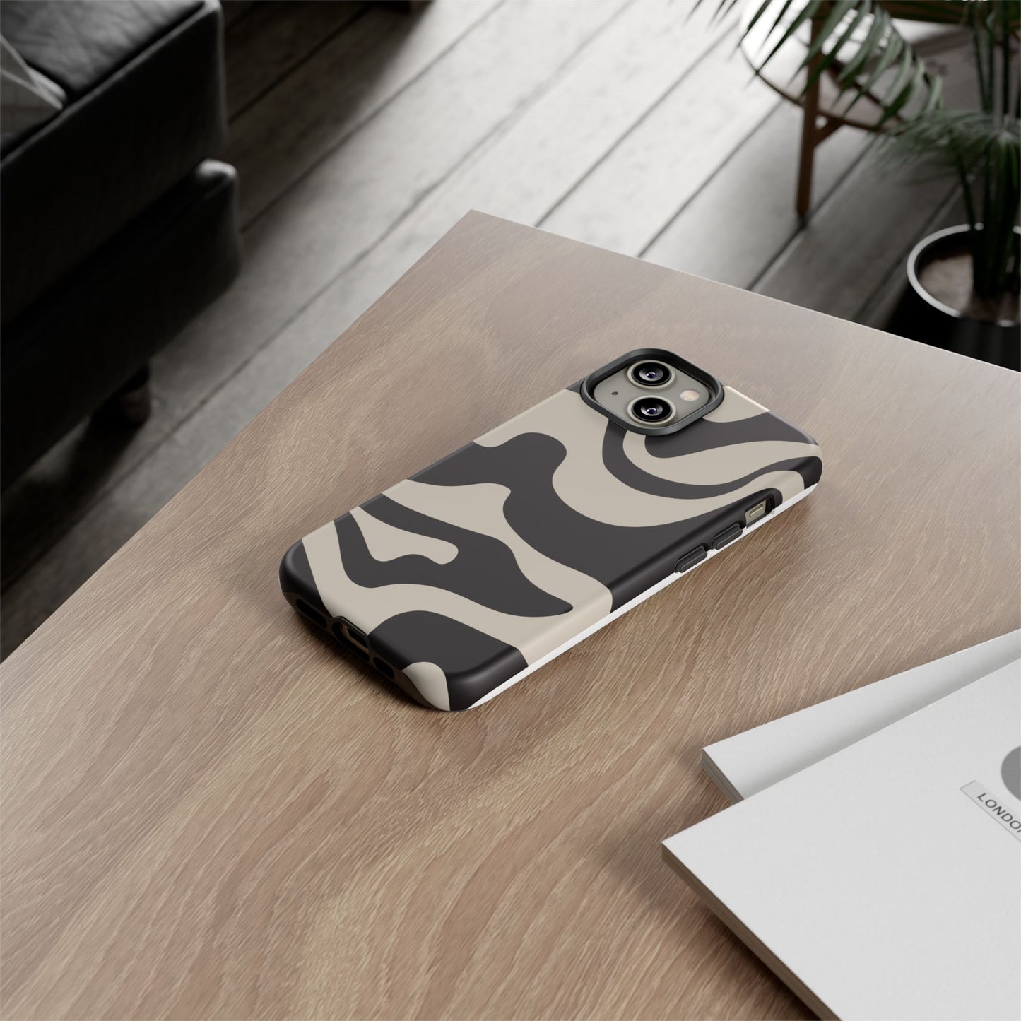 Night Wave - Swirl Pattern Tough Phone Case