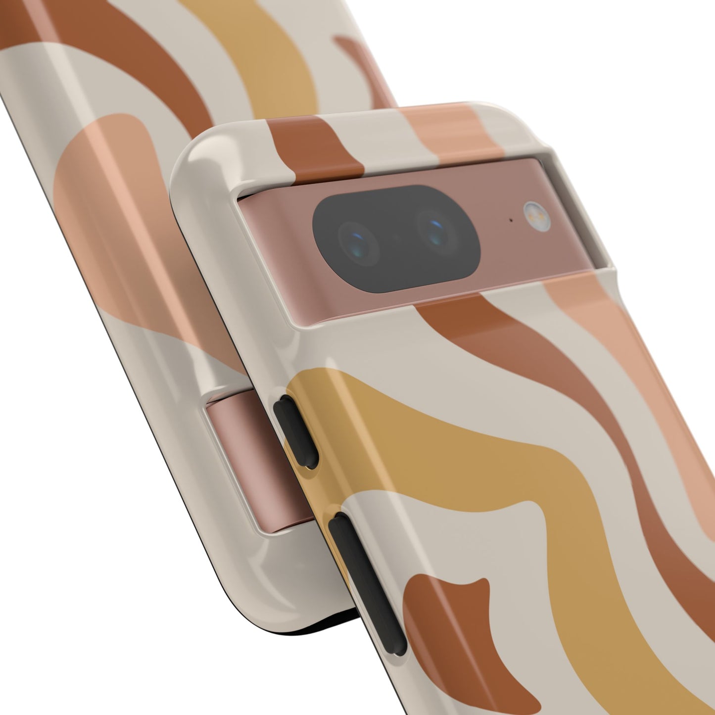 Mocha Drift - Swirl Pattern Tough Phone Case