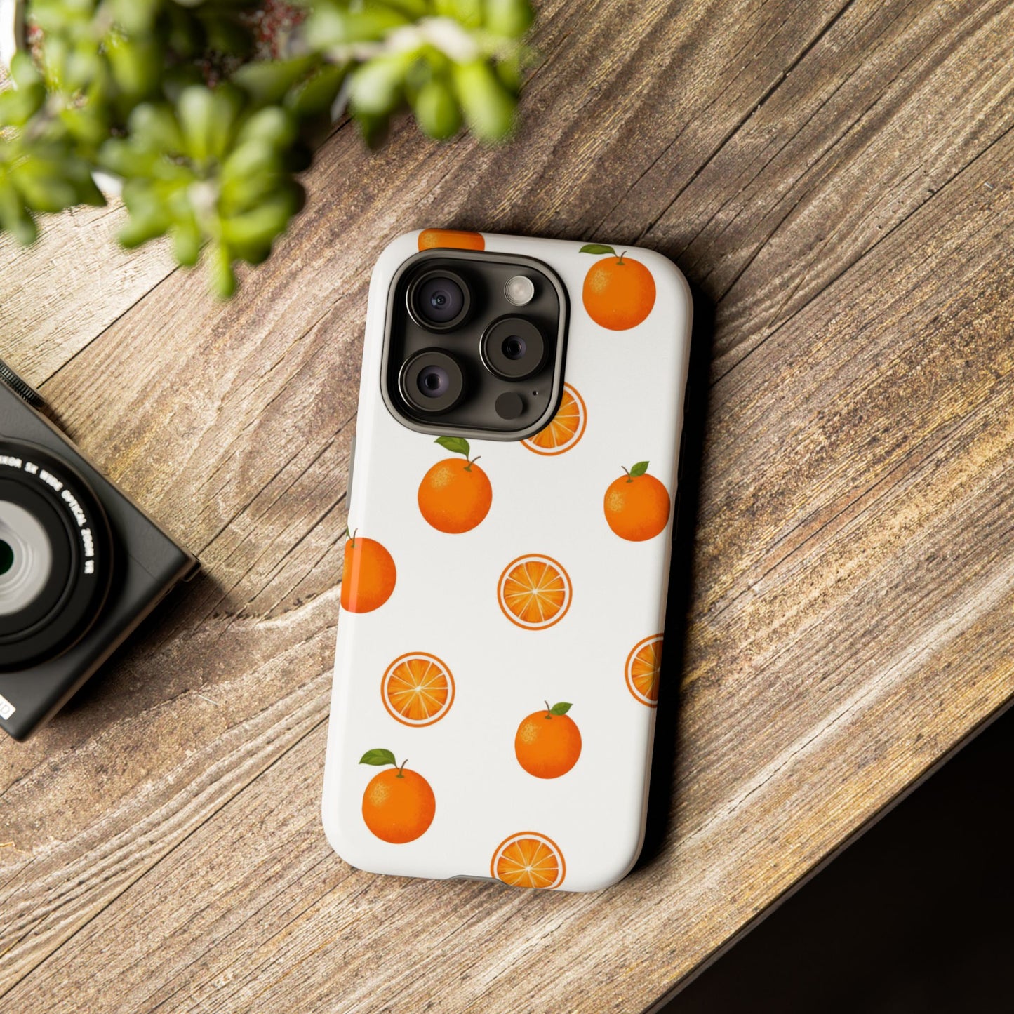 Orange - Seamless Pattern Tough Phone Case