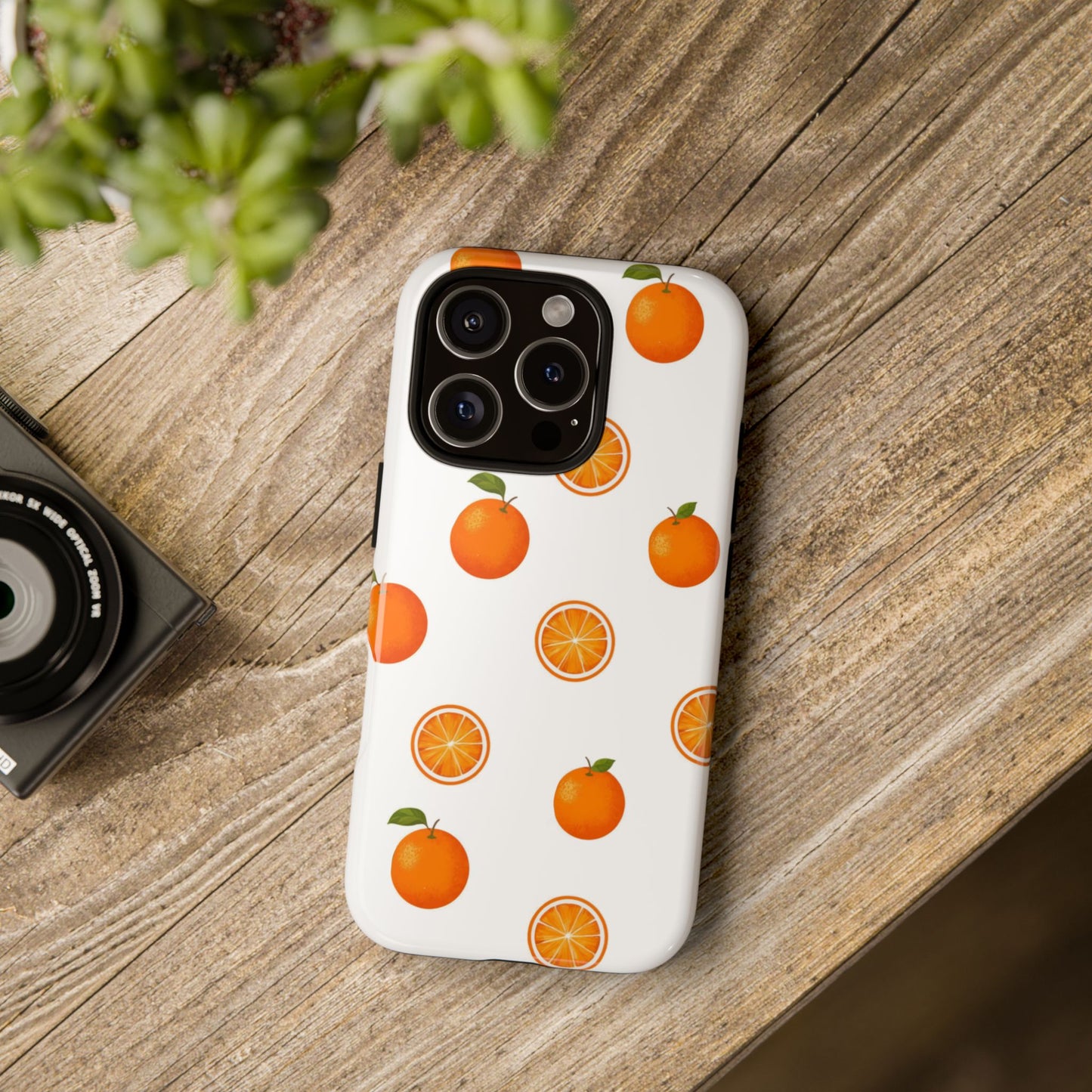 Orange - Seamless Pattern Tough Phone Case