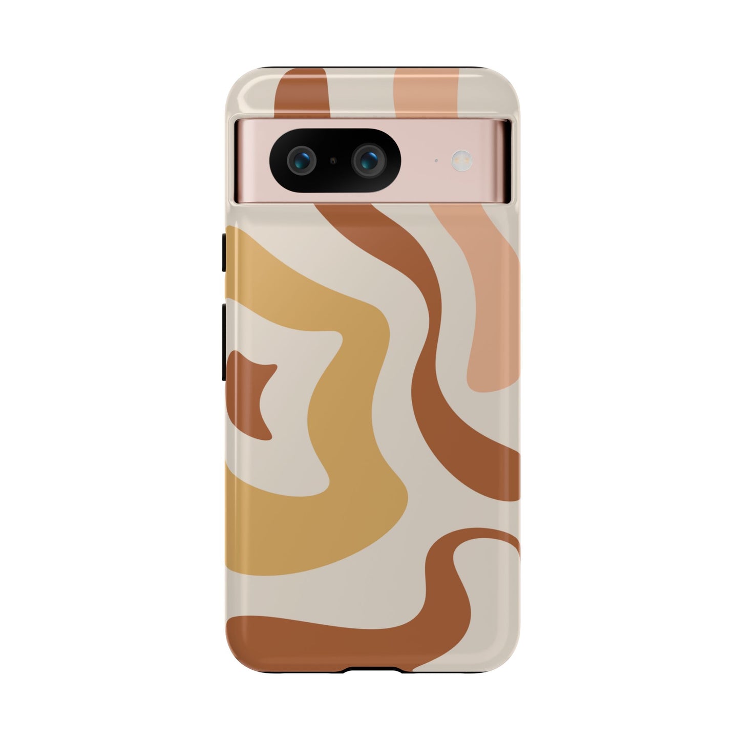 Mocha Drift - Swirl Pattern Tough Phone Case