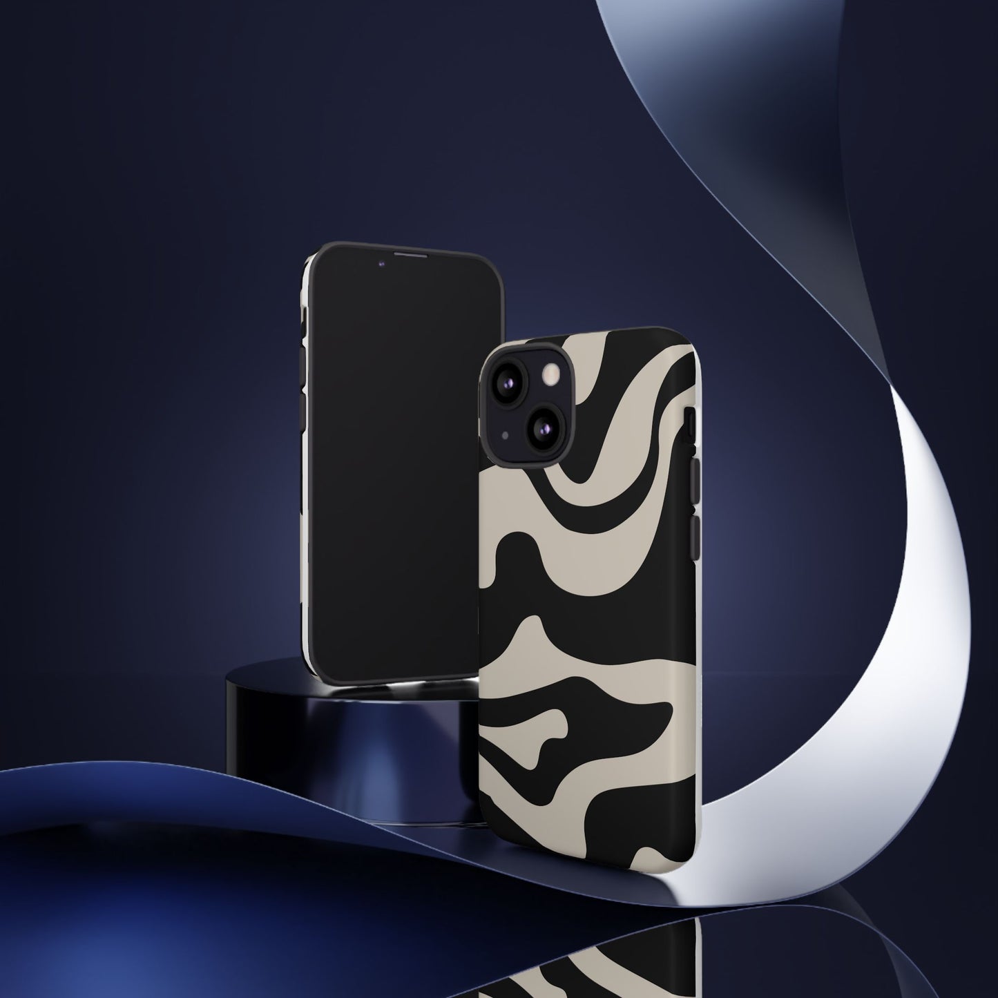 Night Wave - Swirl Pattern Tough Phone Case