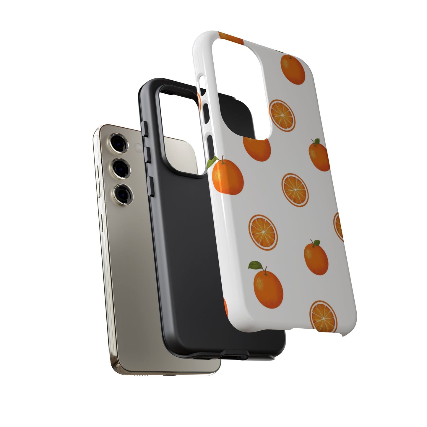 Orange - Seamless Pattern Tough Phone Case