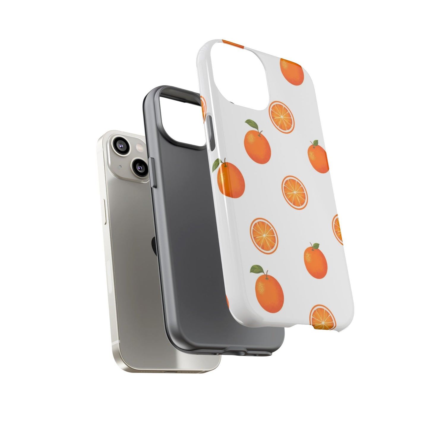 Orange - Seamless Pattern Tough Phone Case
