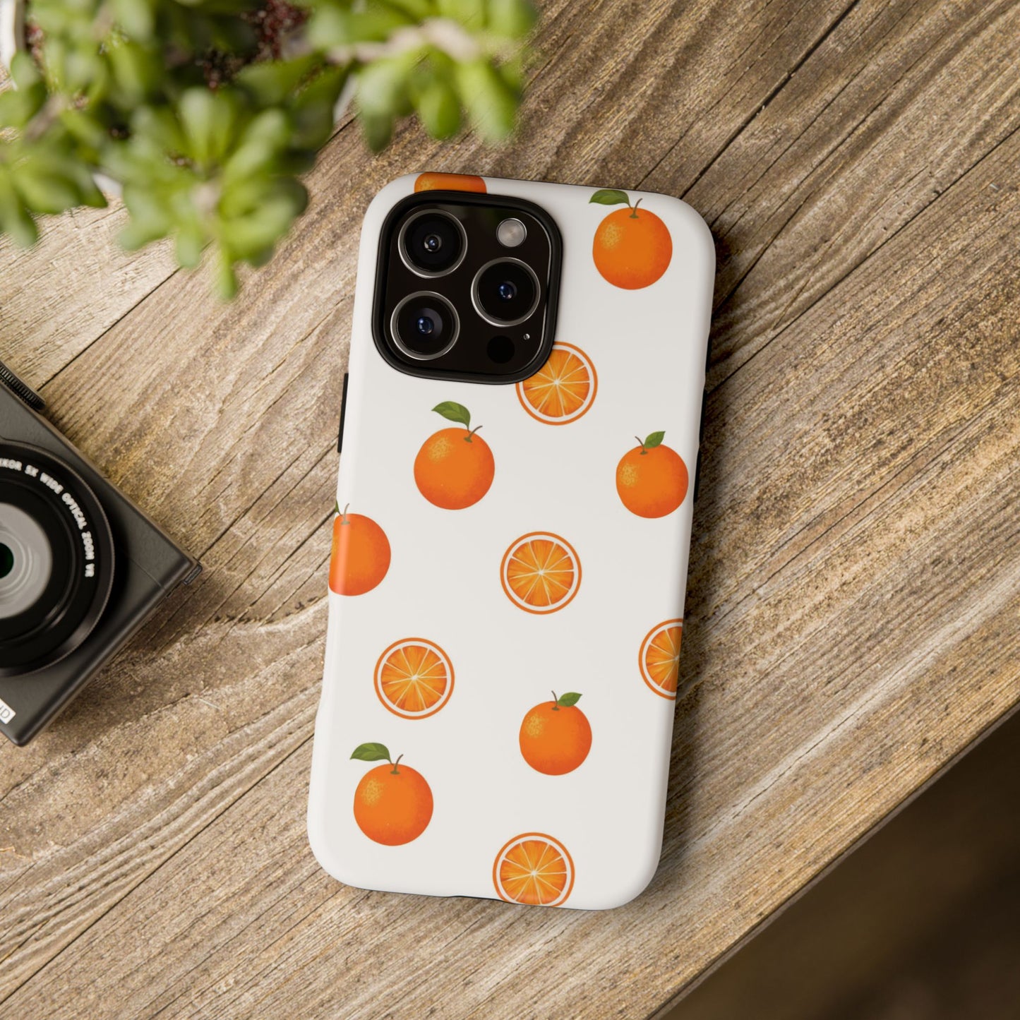 Orange - Seamless Pattern Tough Phone Case