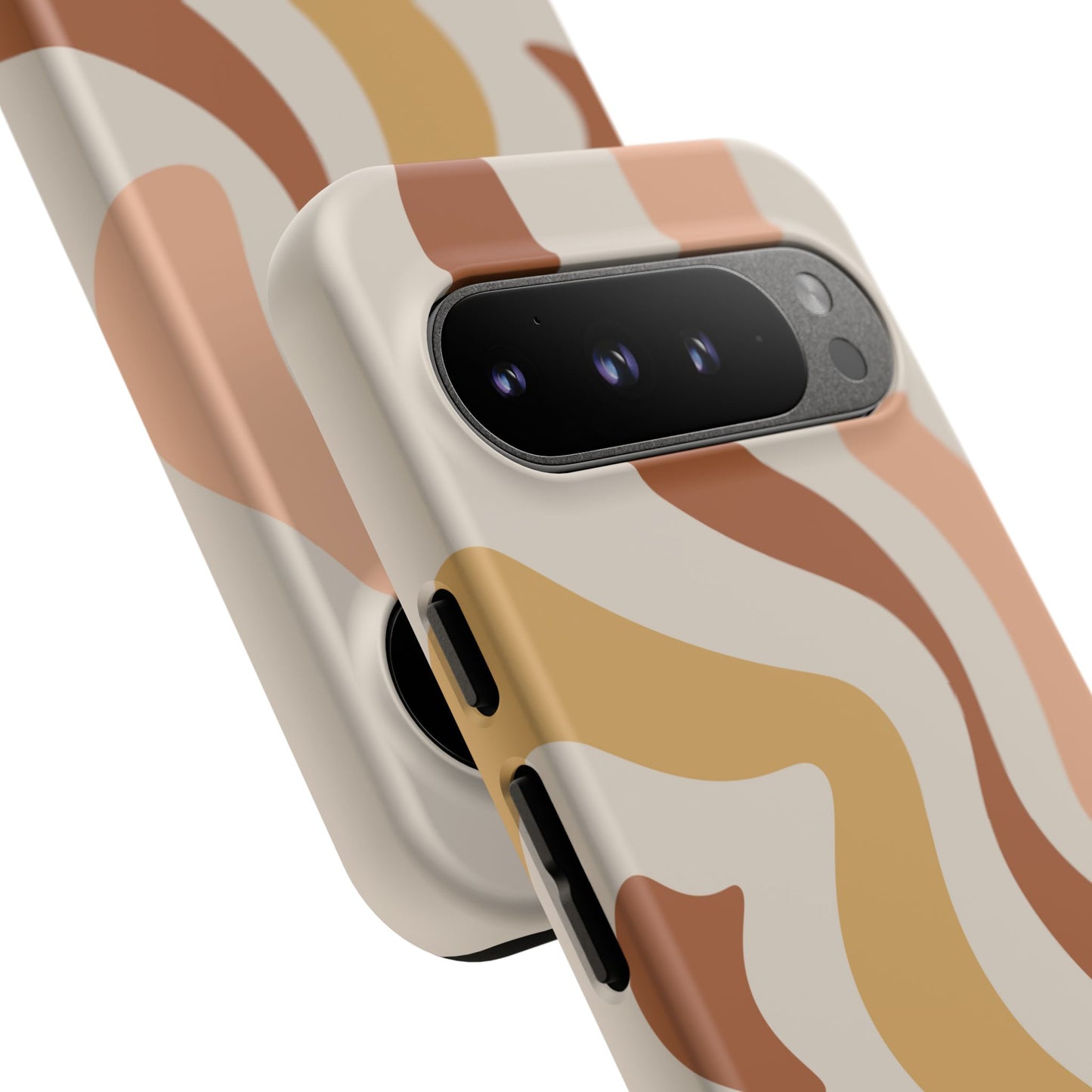Mocha Drift - Swirl Pattern Tough Phone Case