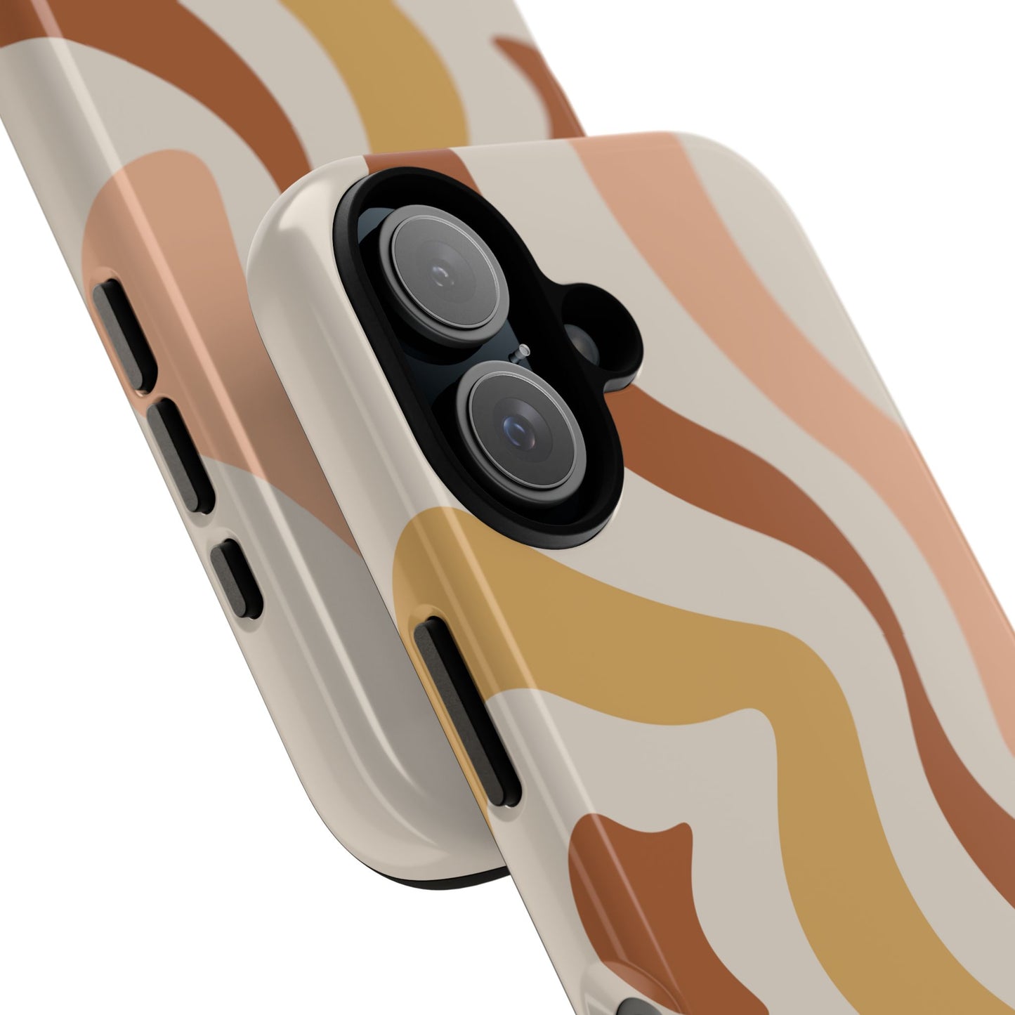 Mocha Drift - Swirl Pattern Tough Phone Case