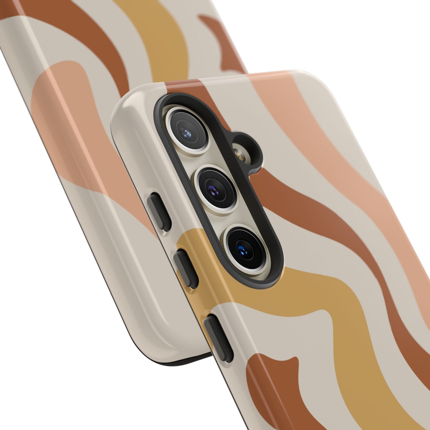 Mocha Drift - Swirl Pattern Tough Phone Case