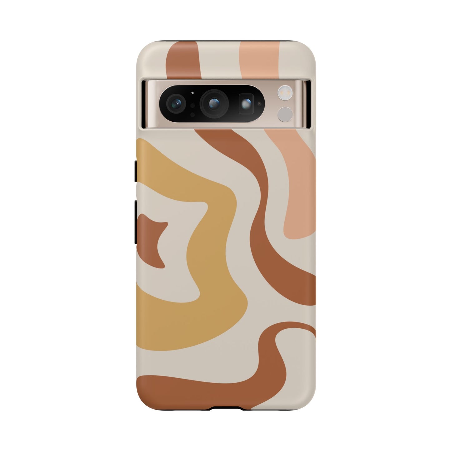 Mocha Drift - Swirl Pattern Tough Phone Case