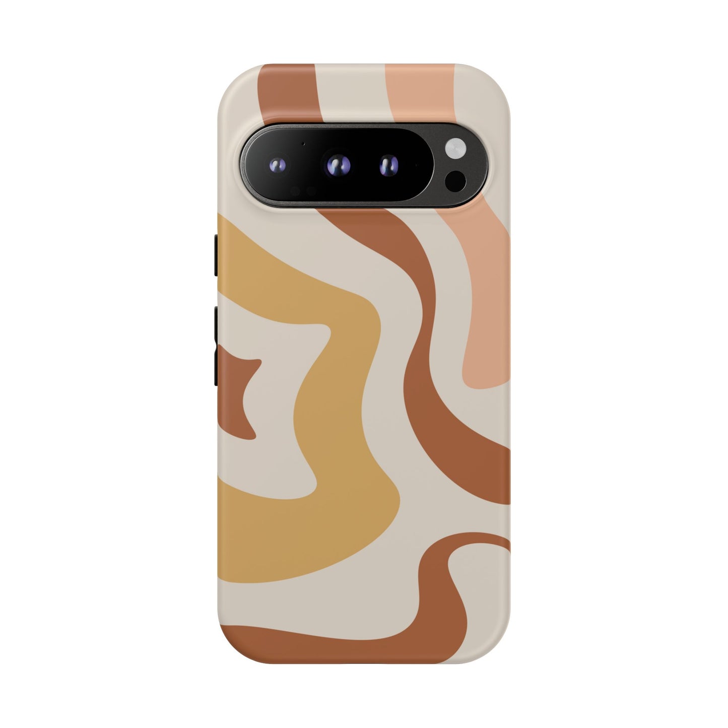 Mocha Drift - Swirl Pattern Tough Phone Case