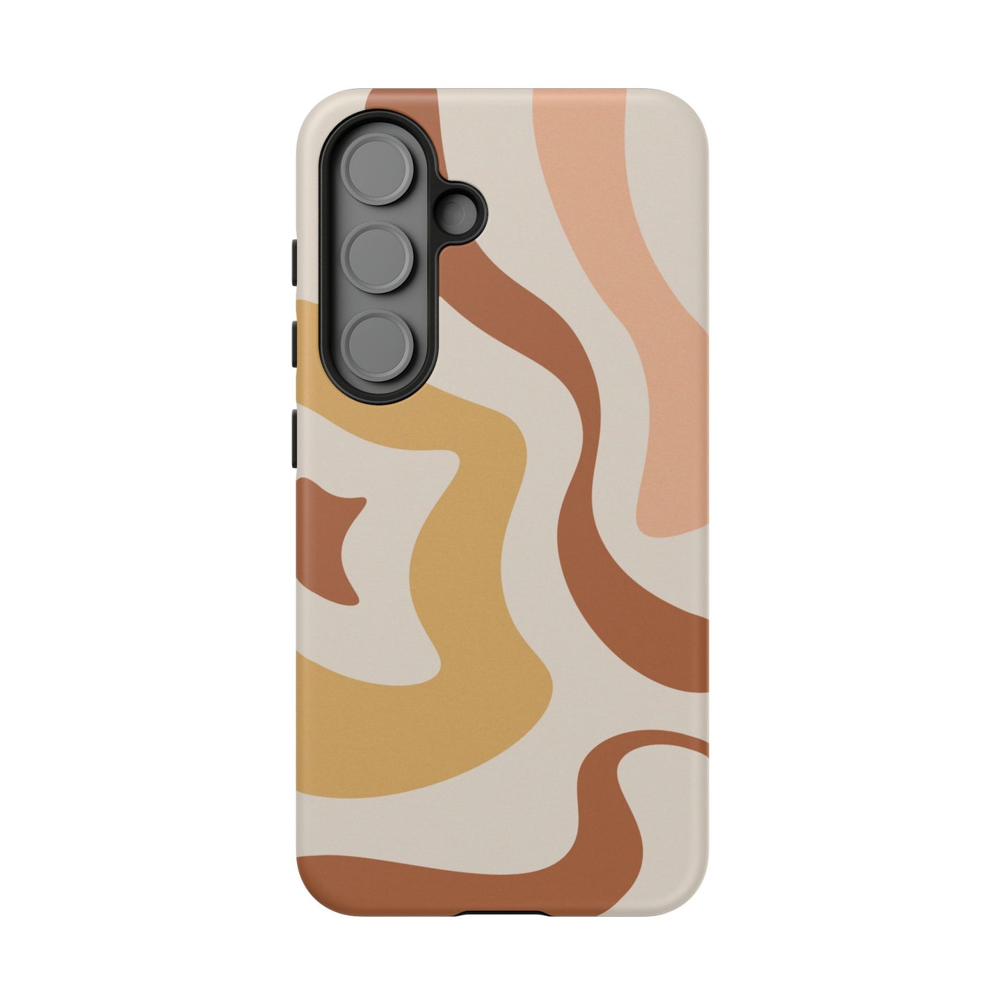 Mocha Drift - Swirl Pattern Tough Phone Case